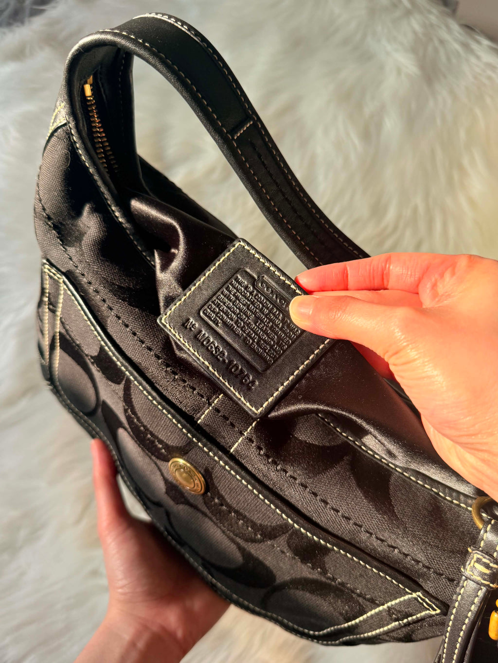 Coach Ergo Hobo Shoulder Bag with Gold Hardware