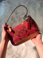 Coach Red Demi Mini Shoulder Bag