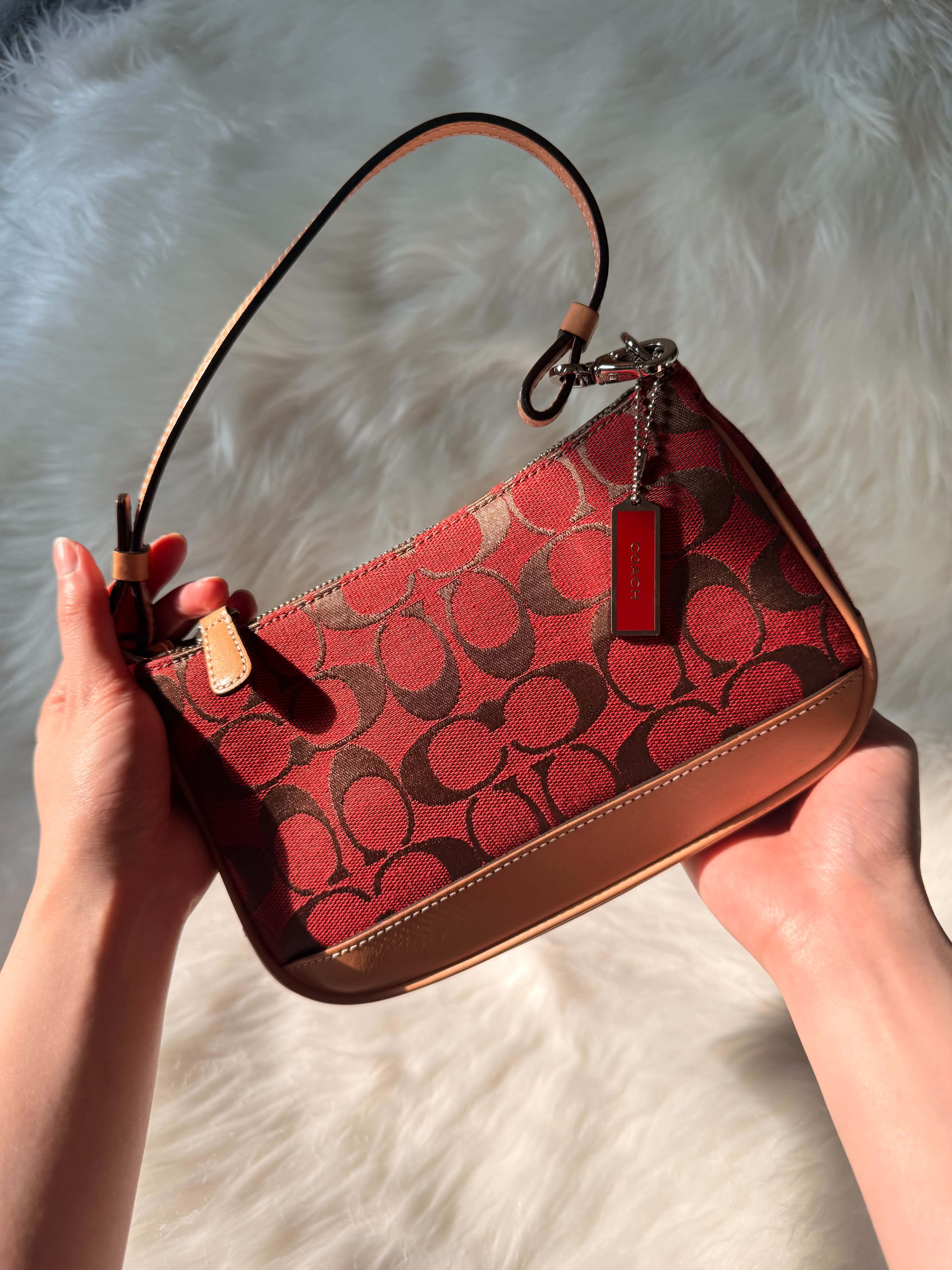 Coach Red Demi Mini Shoulder Bag