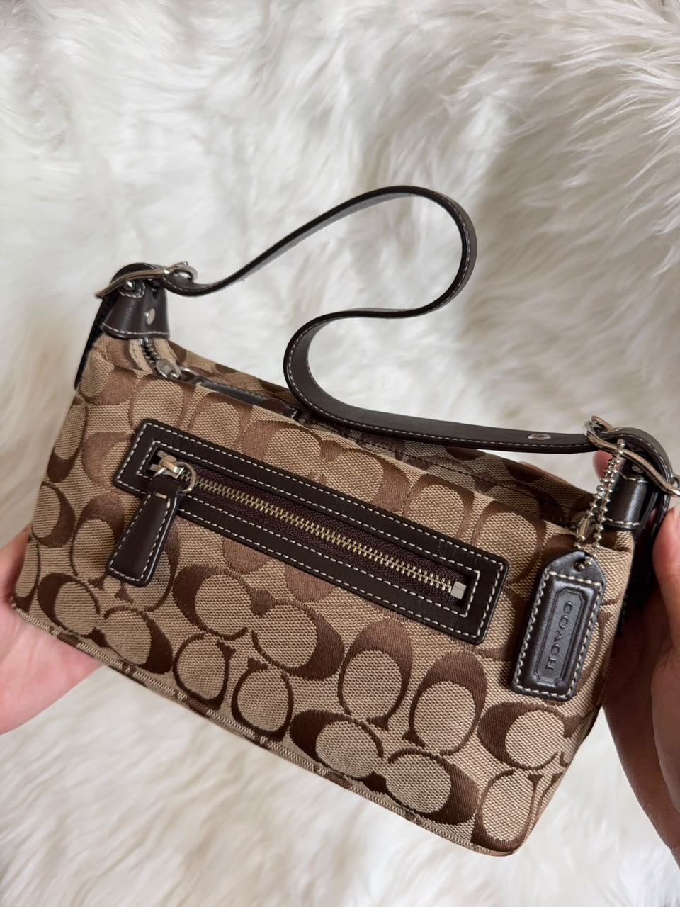 Coach Soft Signature Demi Baguette
