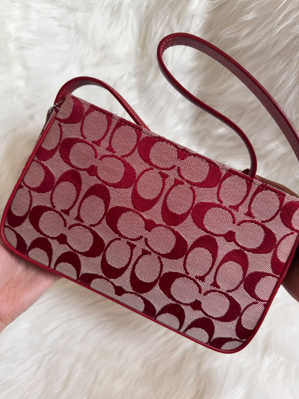 Coach Signature Demi Baguette
