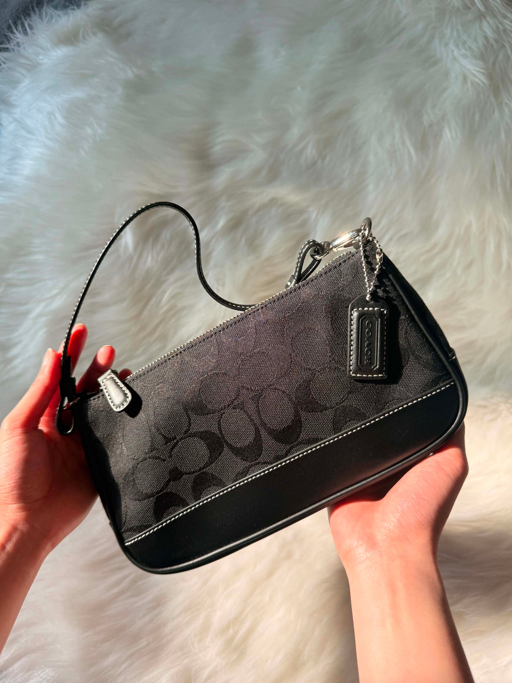 Coach Black Demi Mini Shoulder Bag